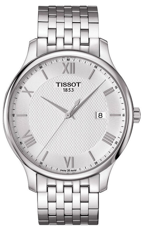 Tissot T Classic Tradition Silver Dial Silver Steel Strap Watch For Men - T063.610.11.038.00 Authentic Buy Shop Now
