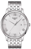 Tissot T Classic Tradition Silver Dial Silver Steel Strap Watch For Men - T063.610.11.038.00 Authentic Buy Shop Now