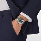 Philipp Plein High-Conic Automatic Silver Dial Silver Steel Strap Watch For Men - PWRAA0223 Authentic Buy Shop Now
