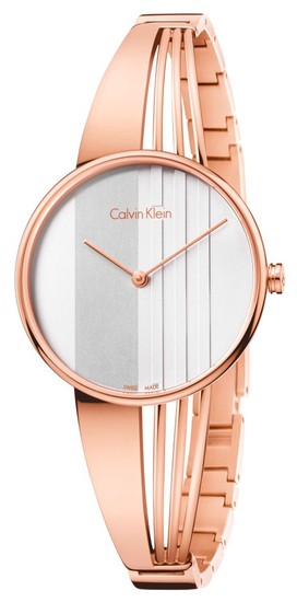 Calvin Klein Drift White Dial Rose Gold Steel Strap Watch for Women - K6S2N616 Authentic Buy Shop Now