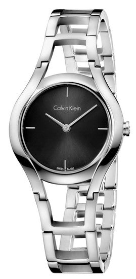 Calvin Klein Class Black Dial Silver Steel Strap Watch for Women - K6R23121 Authentic Buy Shop Now