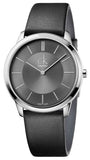 Calvin Klein Minimal Black Dial Black Leather Strap Watch for Men - K3M211C4 Authentic Buy Shop Now