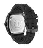 Philipp Plein Hexagon Phantom Black Dial Black Silicone Strap Watch For Men- PWPUA0624 Authentic Buy Shop Now