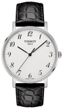 Tissot Everytime Desire Medium White Dial Black Leather Strap Watch For Men - T109.410.16.032.00 Authentic Buy Shop Now