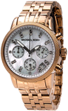 Michael Kors Damen White Dial Rose Gold Steel Strap Watch for Women - MK5026 Authentic Buy Shop Now