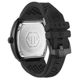 Philipp Plein Hexagon Phantom Black Dial Black Silicone Strap Watch For Men- PWPUA0324 Authentic Buy Shop Now