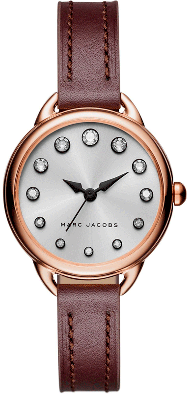 Marc Jacobs Betty White Dial Brown Leather Strap Watch for Women - MJ1481 Authentic Buy Shop Now