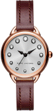 Marc Jacobs Betty White Dial Brown Leather Strap Watch for Women - MJ1481 Authentic Buy Shop Now