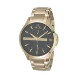 Armani Exchange Hampton Chronograph Black Dial Gold Steel Strap Watch For Men - AX2122 Authentic Buy Shop Now