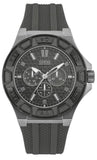 Guess Force Grey Dial Grey Rubber Strap Watch For Men - W0674G8 Authentic Buy Shop Now