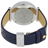 Versace V-Twist Quartz Blue Dial Blue Leather Strap Watch for Women - VELS00119 Authentic Buy Shop Now