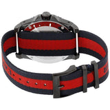 Gucci Dive Blue & Red Dial Blue & Red Nylon Strap Watch For Men - YA136214 Authentic Buy Shop Now
