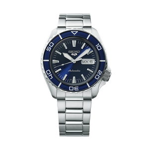 Seiko 5 Sports Automatic Blue Dial Silver Steel Strap Watch for Men - SRPK97K1 Authentic Buy Shop Now