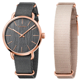 Calvin Klein Even Grey Dial Grey NATO Strap Watch for Men - K7B216P3 Authentic Buy Shop Now