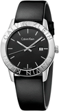 Calvin Klein Steady Black Dial Black Leather Strap Watch for Women - K7Q211C1 Authentic Buy Shop Now