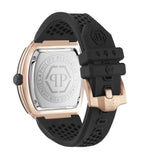 Philipp Plein Hexagon Phantom Black Dial Black Silicone Strap Watch For Men- PWPUA0124 Authentic Buy Shop Now