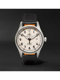 IWC Pilot's Watch Mark XVIII White Dial Black Leather Strap Watch for Men - IW327002 Authentic Buy Shop Now