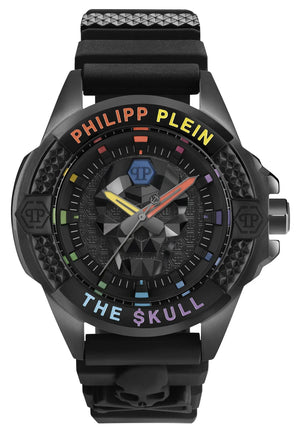Philipp Plein The Skull Black Dial Black Silicone Strap Watch for Men - PWAAA0621 Authentic Buy Shop Now