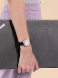 Michael Kors Camille Three-Hand Crystals White Dial Black Leather Strap Watch for Women - MK2962 Authentic Buy Shop Now