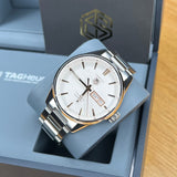 Tag Heuer Carrera Calibre 5 White Dial Silver Steel Strap Watch for Men - WAR201D.BA0723 Authentic Buy Shop Now