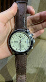Fossil Wakefield Chronograph White Dial Brown Leather Strap Watch for Men - CH2943 Authentic Buy Shop Now