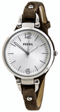 Fossil Georgia White Dial Brown Leather Strap Watch for Women - ES3060 Authentic Buy Shop Now