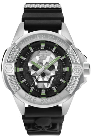 Philipp Plein The Skull Black Dial Black Silicone Strap Watch for Men - PWAAA0121 Authentic Buy Shop Now