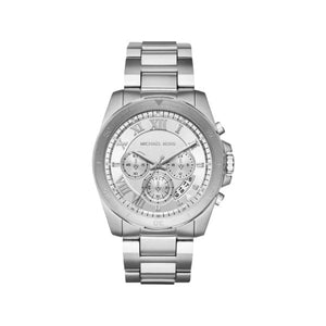 Michael Kors Brecken Chronograph Silver Dial Silver Steel Strap Watch For Women - MK8562 Authentic Buy Shop Now