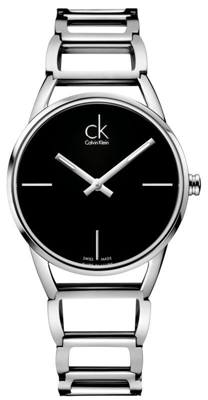 Calvin Klein Stately Black Dial Silver Steel Strap Watch for Women - K3G23121 Authentic Buy Shop Now