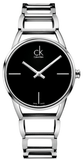 Calvin Klein Stately Black Dial Silver Steel Strap Watch for Women - K3G23121 Authentic Buy Shop Now