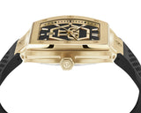 Philipp Plein Hexagon Phantom Black Dial Black Silicone Strap Watch For Men- PWPUA0424 Authentic Buy Shop Now