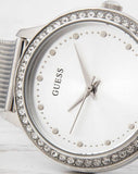 Guess Chelsea Quartz Silver Dial Silver Mesh Strap Watch For Women - W0647L6 Authentic Buy Shop Now