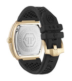 Philipp Plein Hexagon Phantom Black Dial Black Silicone Strap Watch For Men- PWPUA0424 Authentic Buy Shop Now