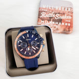 Fossil Bannon Multifunction Blue Dial Blue Silicone Strap Watch for Men - BQ2498 Authentic Buy Shop Now