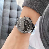 Fossil Bannon Multifunction Chronograph Grey Dial Grey Steel Strap Watch for Men - BQ2491 Authentic Buy Shop Now
