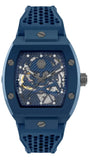 Philipp Plein The SKeleton Blue Dial Blue Silicone Strap Watch for Men - PWVBA0323 Authentic Buy Shop Now