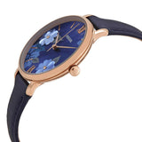 Fossil Jacqueline Blue Dial Blue Leather Strap Watch for Women - ES4673 Authentic Buy Shop Now