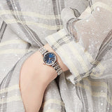 Emporio Armani Gianni T Bar Quartz Blue Dial Two Tone Steel Strap Watch For Women - AR11222 Authentic Buy Shop Now