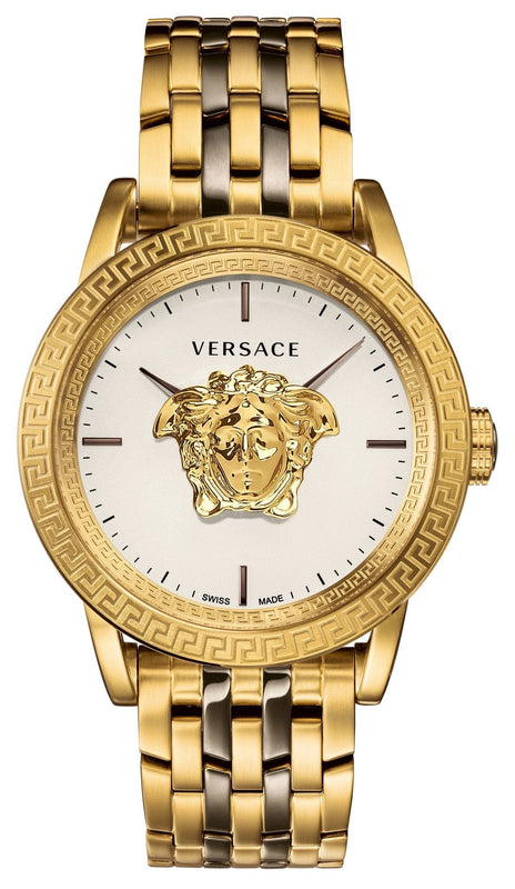 Versace Palazzo Empire White Dial Two Tone Steel Strap Watch for Men - VERD00418 Authentic Buy Shop Now