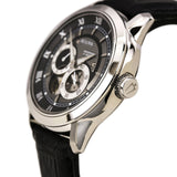 Bulova BVA Classic Automatic Silver Dial Black Leather Strap Watch for Men - 96A135 Authentic Buy Shop Now