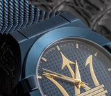 Maserati Potenza Blue Dial Edition 42mm Mesh Bracelet Watch For Men - R8853108008 Authentic Buy Shop Now
