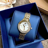 Swarovski Lovely Crystals Mother of Pearl Dial Rose Gold Steel Strap Watch for Women - 5261496 Authentic Buy Shop Now