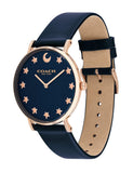 Coach Perry Navy Blue Dial Blue Leather Strap Watch for Women - 14503043 Authentic Buy Shop Now