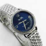 Coach Glitz Blue Dial Silver Steel Strap Watch for Women - 14502693 Authentic Buy Shop Now