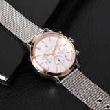 Maserati Epoca White Dial Chronograph Silver Mesh Bracelet Watch For Men - R8873618009 Authentic Buy Shop Now