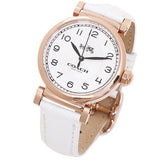Coach Madison White Dial White Leather Strap Watch for Women - 14502408 Authentic Buy Shop Now