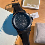 Michael Kors Dylan Black Dial Black Rubber Strap Watch for Men - MK8152 Authentic Buy Shop Now