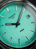 Tissot PRX Quartz Light Green Dial Silver Steel Strap Watch for Men - T137.410.11.091.01 Authentic Buy Shop Now