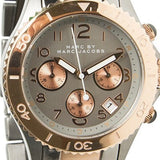 Marc Jacobs Marc Chronograph Grey Dial Two Tone Steel Strap Watch for Men - MBM3157 Authentic Buy Shop Now