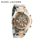 Marc Jacobs Marc Chronograph Grey Dial Two Tone Steel Strap Watch for Men - MBM3157 Authentic Buy Shop Now